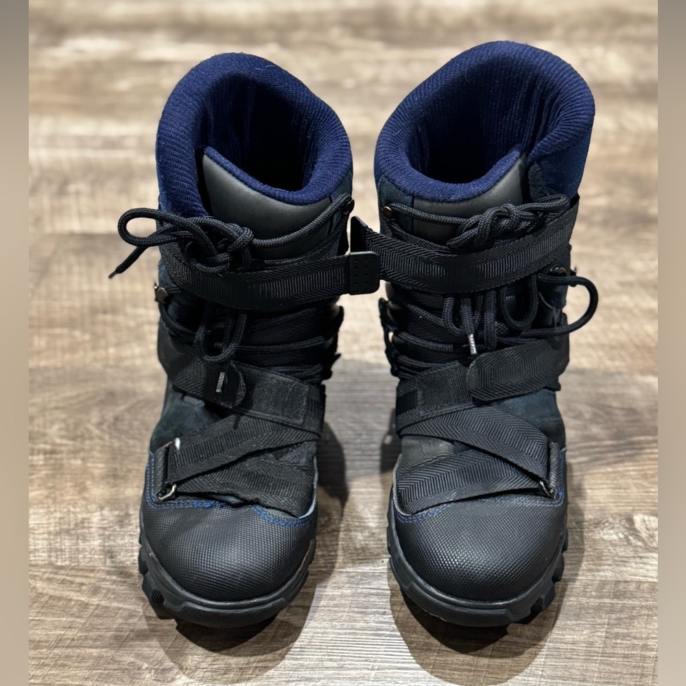 Vintage retro Raichle winter snow boots blue/black men’s 8